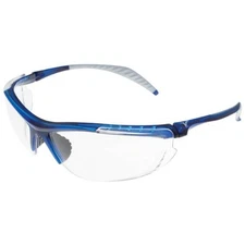 Encon Veratti 307 Clear Scratch Coat Safety Glasses, Translucent Blue Frame