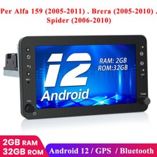 Per Alfa Romeo 159 Sportwagon Brera Spider Autoradio GPS Android12 Nav DAB 2+32G