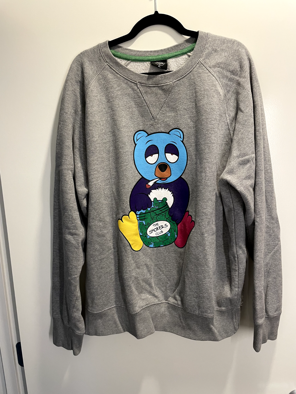 Smokers Club Bear Crewneck Sweatshirt | eBay