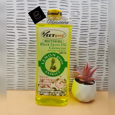 ORIGINAL Veet Gold Lemon Grass Super Body Corrector Oil 1000ml