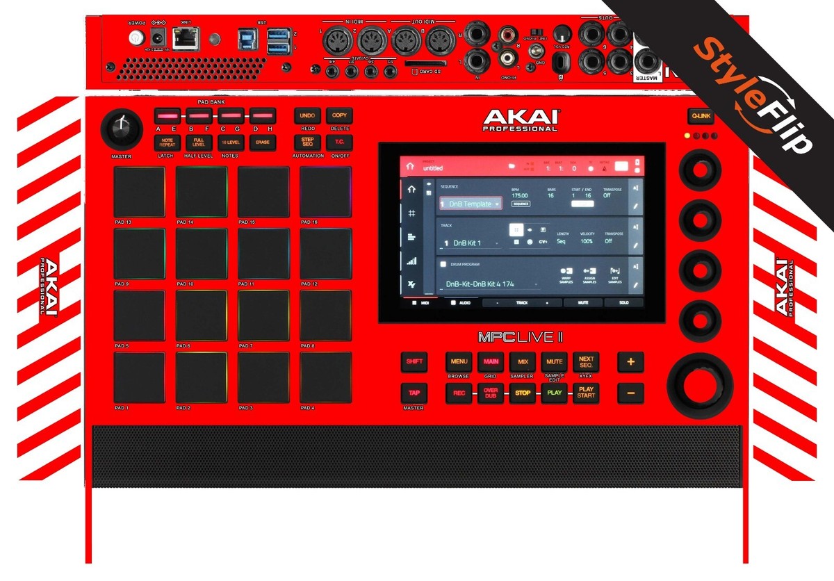 AKAI MPC Live II Skin | Red | Protective Decal | StyleFlip AKAI MPC Live II Skin | Red | Protective Decal | StyleFlip