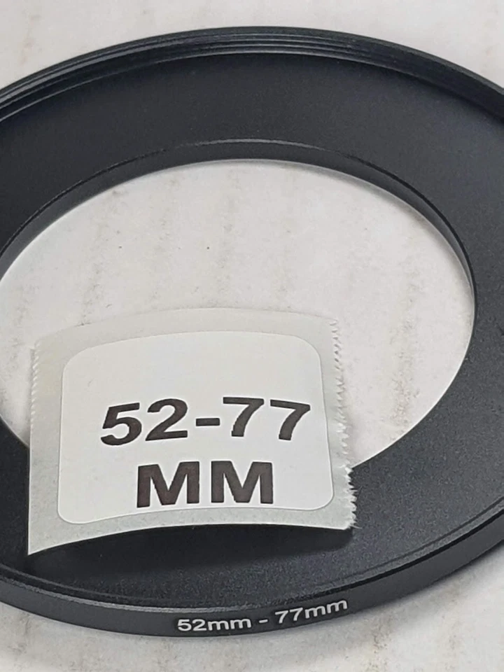 52-77mm Metal Step Up Lens Filter Converter Adapter Ring 52mm-77mm  E-52-E-77 - Image 4 of 4
