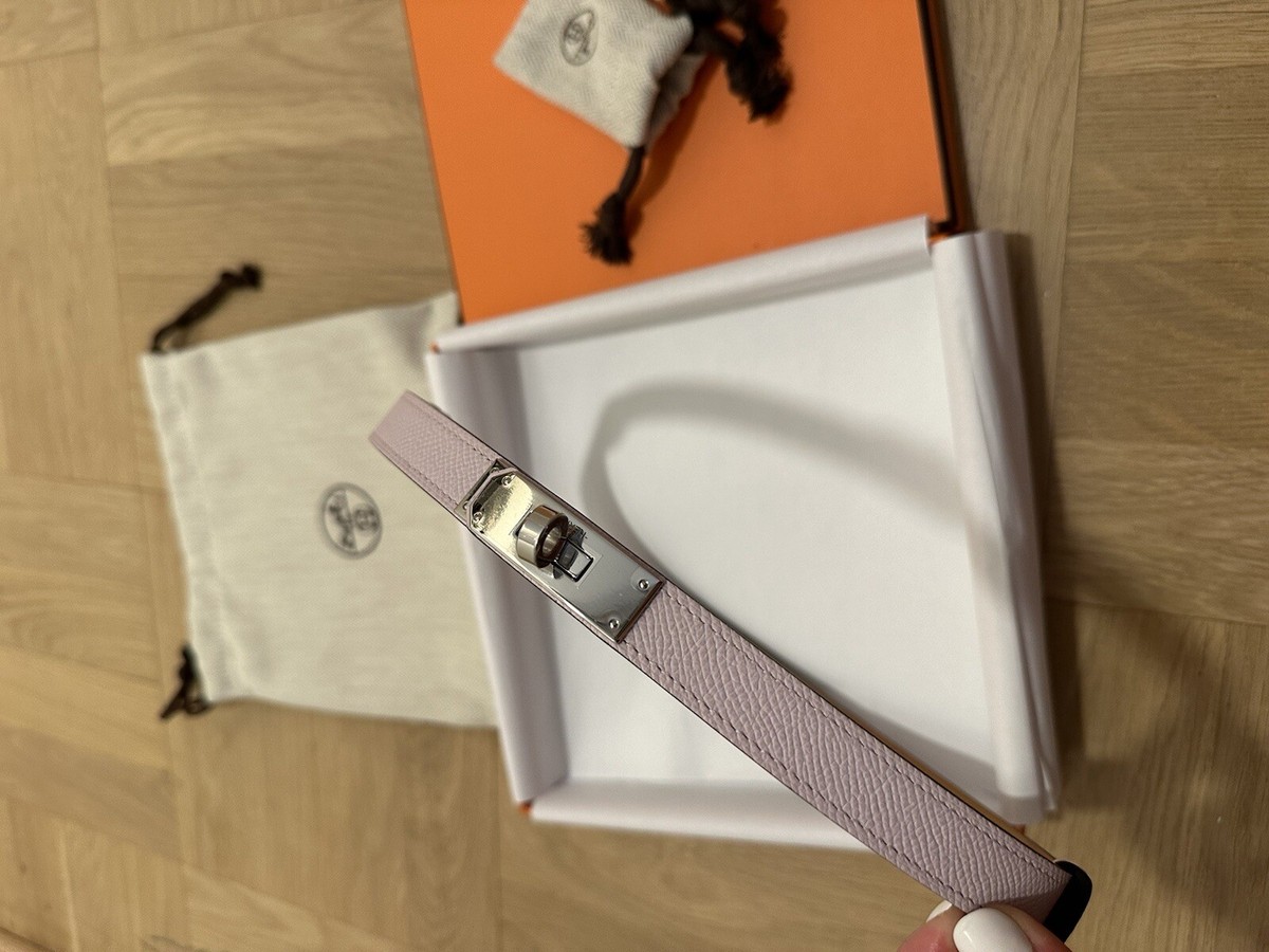 Hermes Kelly Belt Veau Epsom Gray Hermès Grey Epsom Leather Kelly Buckle Belt S main image 2