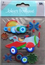 Jolee's Boutique  AERO PLANE TOYS  Dimensional Scrapbooking Stickers