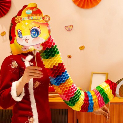 3D Chinese New Year Paper Snake Photo Props Hanging Decor Decoration Festive