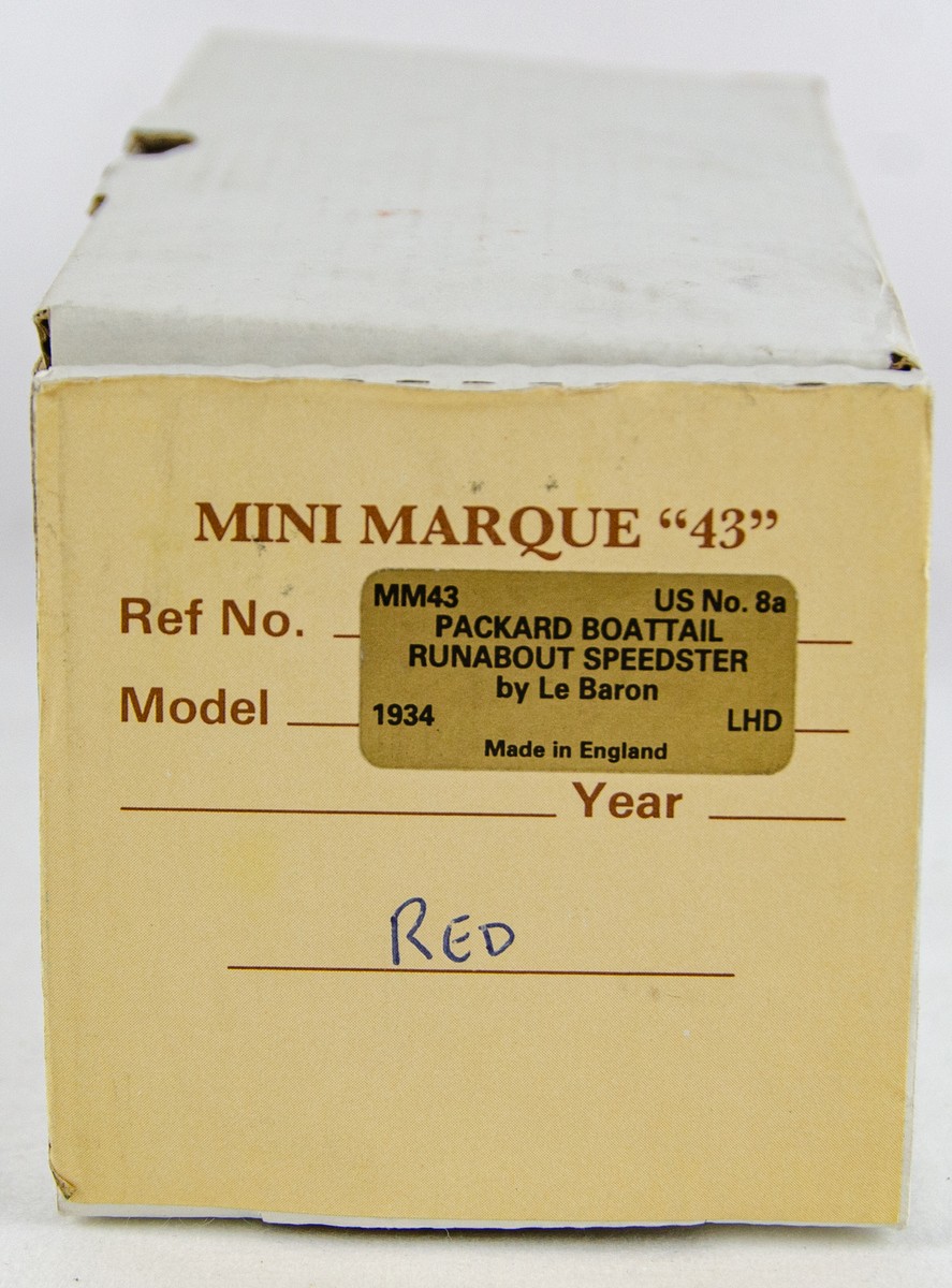 Minimarque 1:43 Scale 1934 Packard Boattail Roundabout Diecast