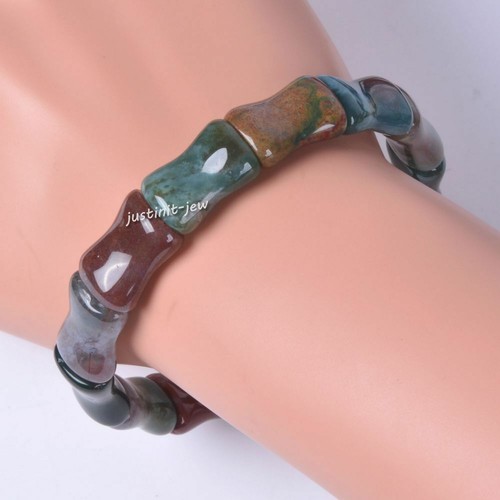 16mm bamboo bracelets gemstone beads DIY jewelry making bamboo bone shape bead - Picture 65 of 77