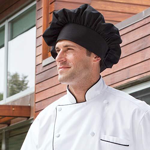 Unisex Poplin Chef Hat One Size Black - Imagen 2 de 5