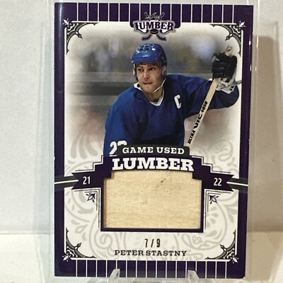 2021-22 Leaf Lumber Game Used Stick #GUL-PS1 Peter Stastny 7/9