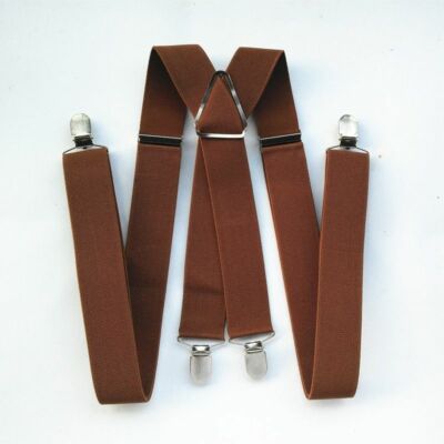 47-55inches Suspenders For Men Women 4 Clips On Adjustable Elastic X Back Strap