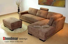 3-Pc. Microfiber or fabric sectional sofa set S95M (custom made option available
