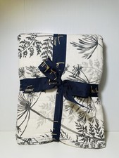 NICOLE MILLER HOME STANDARD PILLLOW SHAMS 2 WHITE GRAY 21 X 26 COTTON NIP