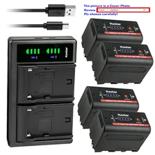 Kastar NP-F780 Battery LTD2 Charger for Sony NPF730 NP-F750 NP-F770 NP-F780 Exp