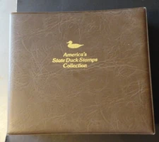 1987 STATE DUCK STAMP COLLECTION IN FLEETWOOD ALBUM - MINT NH FACE VALUE $198.40