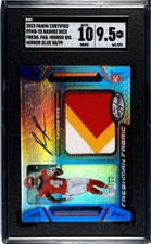 2023 Panini Certified Rashee Rice Freshman Fabric Blue 55/99 Chiefs SGC 9.5/10￼