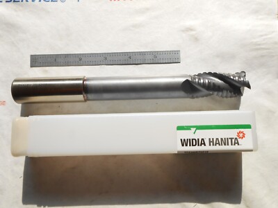 NEW WIDIA 1'' DIA X 2'' LOC X 8-1/2'' L C.C. 3FL HP POWDERED METAL ROUGHING ENDMILL