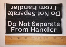 2-Sided JUMBO 2x8 Embroider No Sew Dog Leash Wrap Cuff - Do Not Separate From