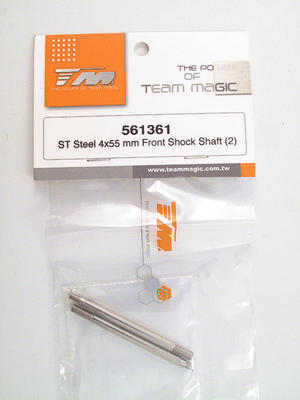 Team Magic St Steel 4x55mm Front Shock Shaft (2) 561361 Modell