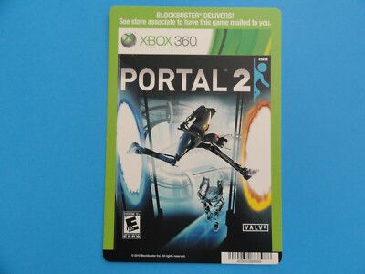 XBOX 360 PORTAL BLOCKBUSTER VIDEO SHELF DISPLAY