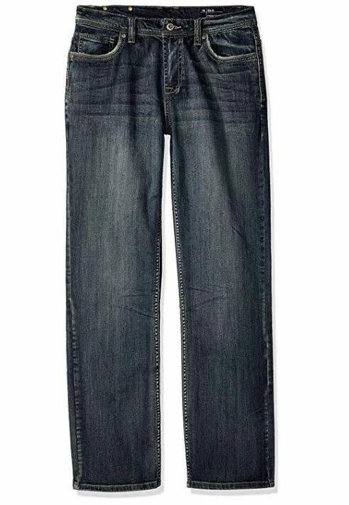 Buffalo by David Bitton Boys Big Slim Straight Stretch Jean Old School Wash 16