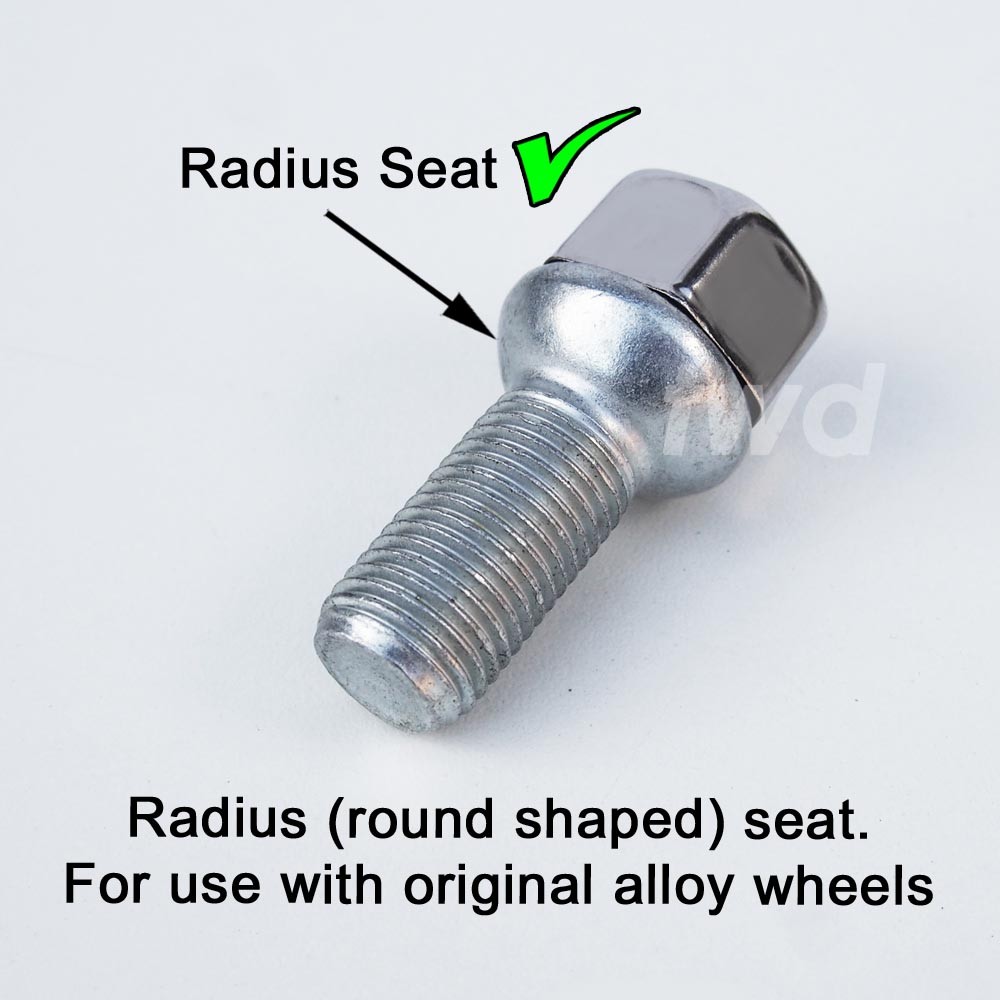 TWD 4x Alloy Wheel Locking Bolts For Mercedes CLA-Class C117 – 14mm X 1.5 (MA0e)