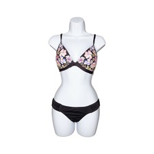 Reaction Kenneth Cole Women Floral Push Up Bikini Top Multi Size 36 B/C 0265