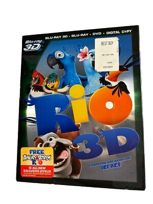 Rio 3D : Pre-Owned Blu-ray 3D & Blu-Ray Disc , No DVD Disc