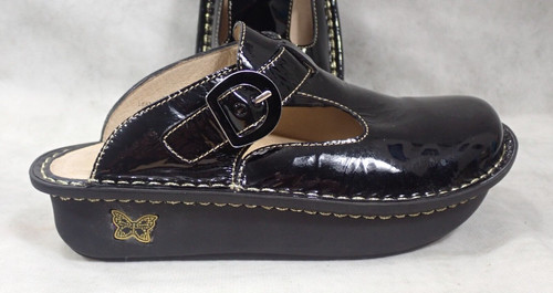 Alegria PG Lite Lad. size 35 ALG 101 Black Patent Leather Clogs