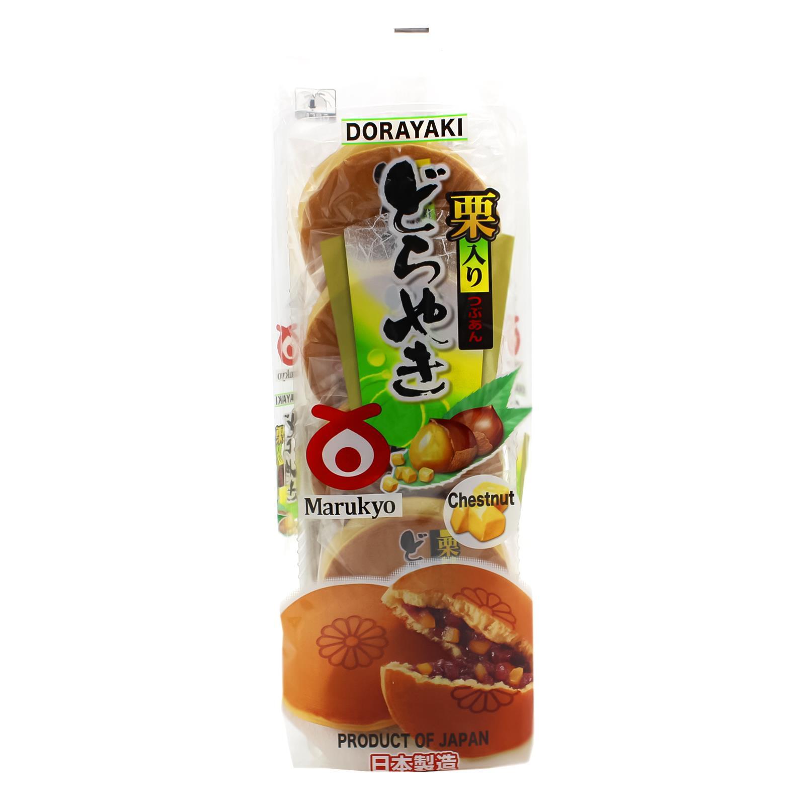 Dorayaki Marukyo Japanische Pfannkuchen mit Adzukibohnen und Kastanien 320g