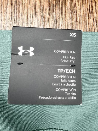 Under Armour Women's Project Rock High Rise Ankle Compression Leggings Green - Picture 9 of 10