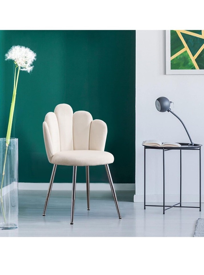 Vanity Chair, Living Room Chair, Modern Chair, Upholstered Velvet Chair