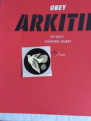 Shepard Fairey Obey Arkitip 51 Complete Set - Stencil And Signed