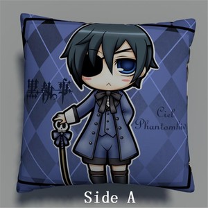 Black Butler Ciel Anime Manga Two Sides Pillow Cushion Case Cover