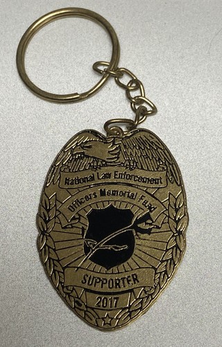 National Law Enforcement 2017 Memorial Fund Badge Metal Key Chain