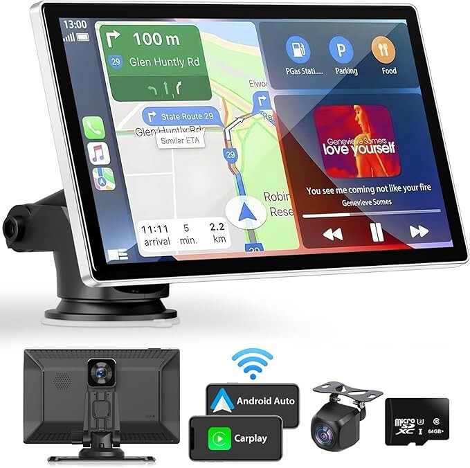 Madoec Wireless Apple Carplay Android Auto Screen 4K Dash