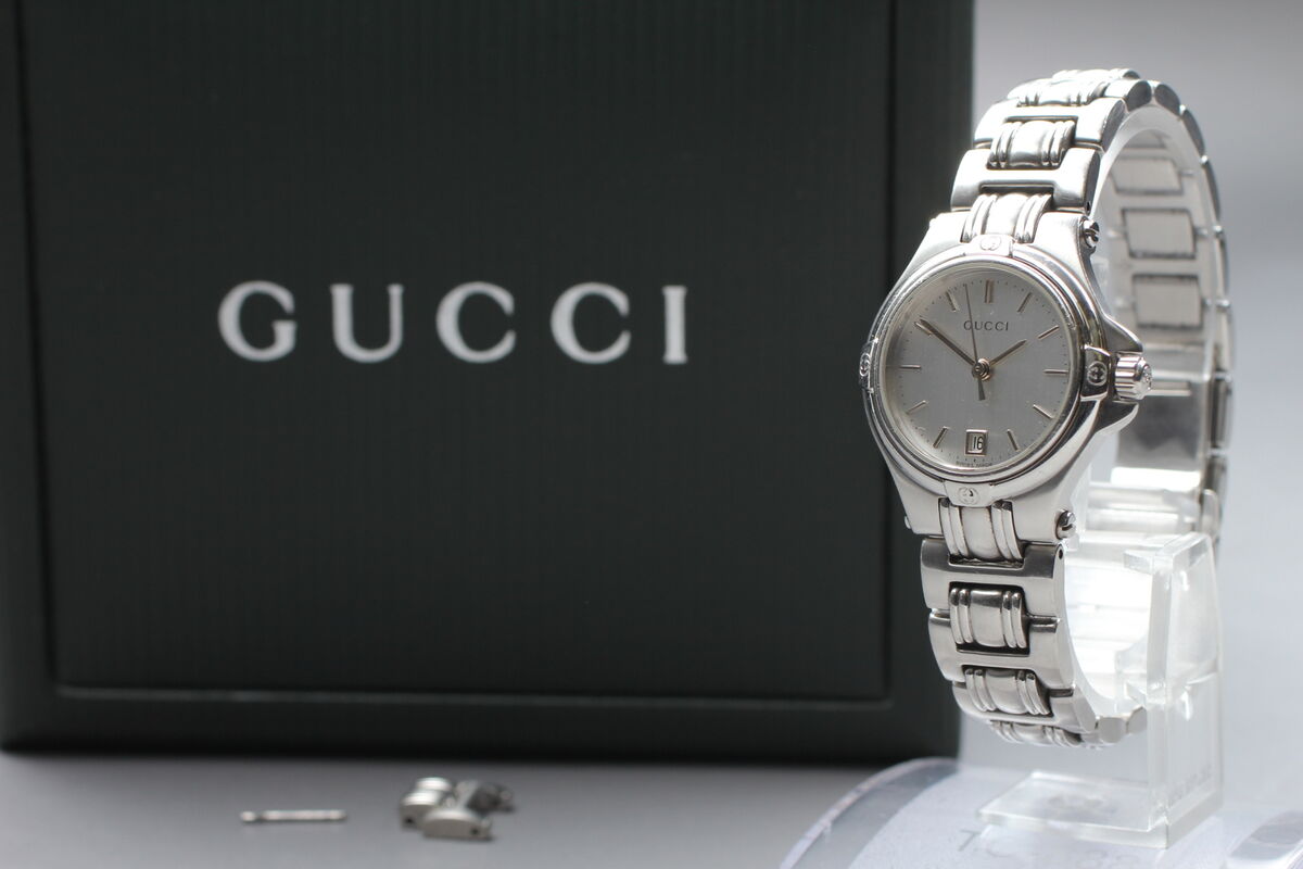 動作OK】グッチ GUCCI 腕時計 9040L シルバー レディース - 時計 動作OK】グッチ GUCCI 腕時計 9040L シルバー レディース - 時計