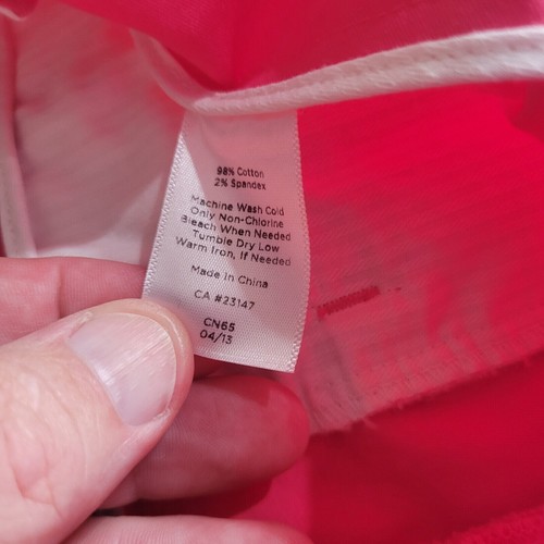 Pantalones Talbots Mujer Petites 12P Rosa Capri Cremallera Lateral Heritage Puño Delfín 32x21 - Imagen 22 de 23