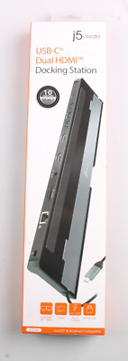 USB-C Dual Hdmi Docking Station J5create - Jcd542 - Brand New In Box