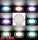 Dual Color White Rgb Led Ceiling Light Fans Recessed Panel Downlight Usa Seller