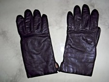 VTG Women's Brown Leather Gloves with Cashmere Lining in size 7