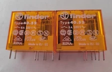 2PC Finder 40.52 Electromagnetic Relay 8A 250VAC 2 Pole 28kΩ 8 Pin Coil 24V
