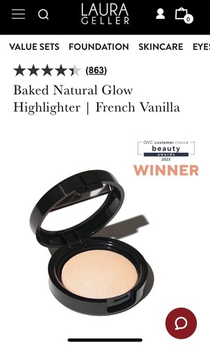Laura Geller Baked Highlighter F Vanilla & Prep-N-Go Lip Finish Line - New/Boxed - Picture 2 of 6