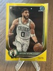 2025 Bowman Basketball Yellow Refractor Jayson Tatum #BCV-56