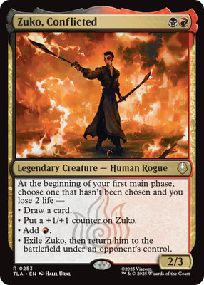 x1 Zuko, Conflicted - Foil R MTG Avatar: The Last Airbender M/NM, English
