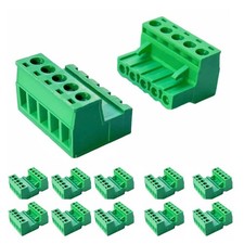 10 Sets 5.08mm Pitch PCB Screw Terminal Block Connector 5Pin Male  Female Ph...