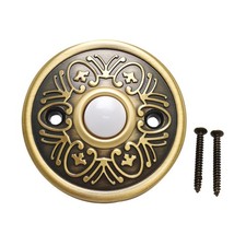 Doorbell Button Decorative Metal Door Ringing Button for Home Outside Office
