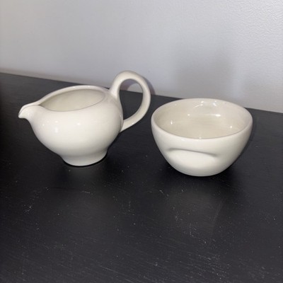 Russell Wright By Iroquois Sugar White Cream And Sugar Set