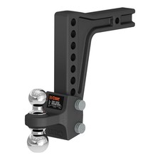 Curt Deep-drop Adjustable Trailer Hitch Ball Mount W Dual Ball 15k 10 Drop