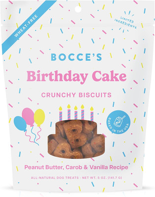 Birthday Cake Treats for Dogs - Special Edition Wheat-Free Dog Treats, Made with