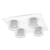 Led Deckenlampe Glas Metall Weiß Osram Cct IP44 L:35Cm Deckenleuchte Badezimmer